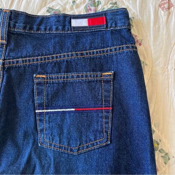 VTG Y2K Tommy Hilfiger Denim Midi Skirt, 11 - Picture 7 of 9